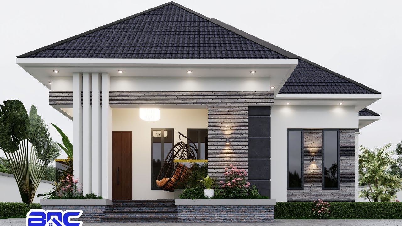 Simple 3 Bedroom bungalow modern house design