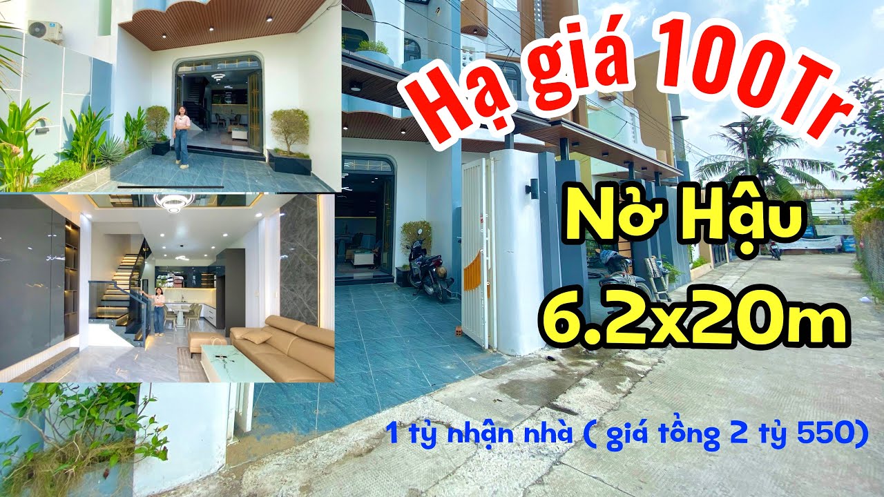 CHỦ KẸT TIỀN GIẢM SÂU 100TR - CƠ HỘI SỞ HỮU NHÀ NỞ HẬU TÀI LỘC ĐÂY RỒI || 6.2x20m SHR 