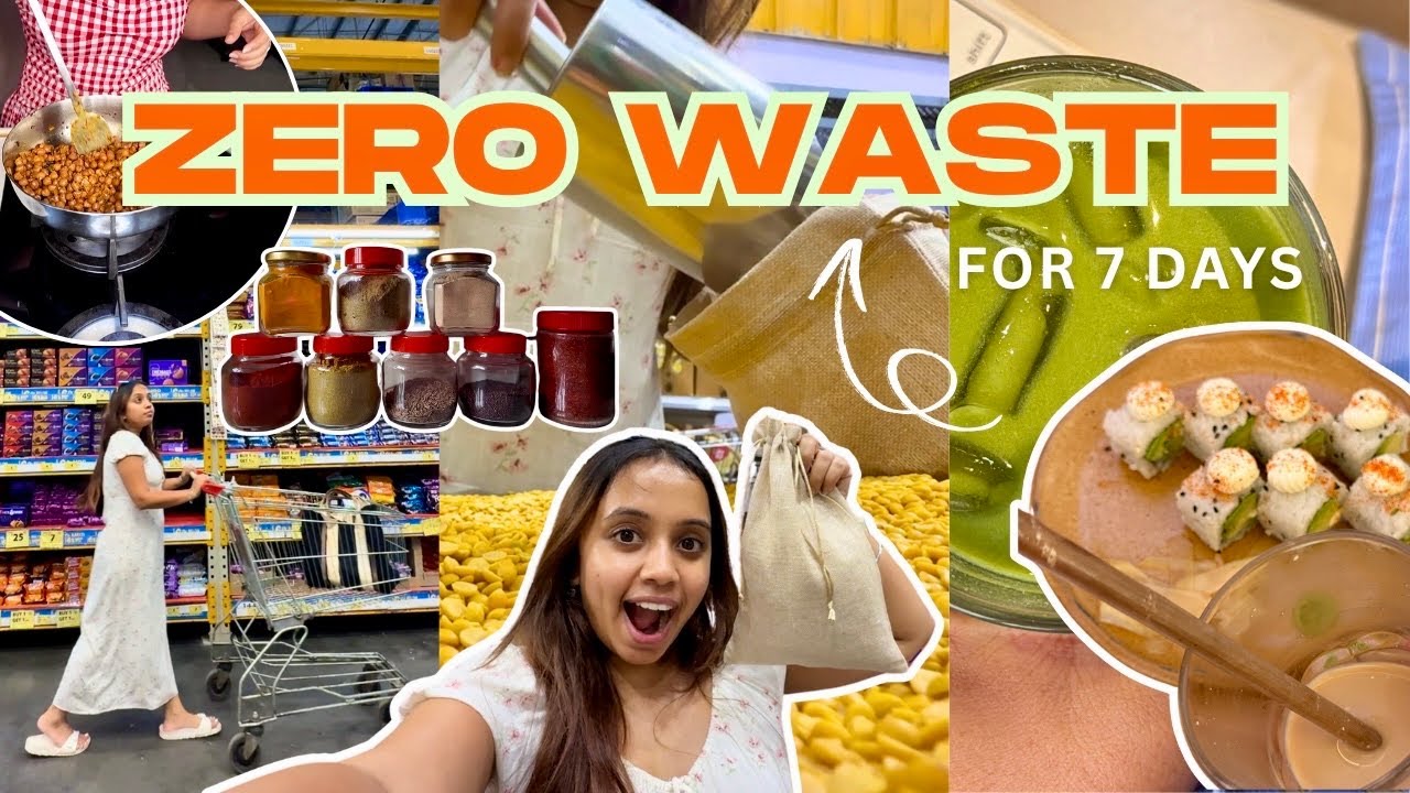 I tried going zero waste for a7 DAYS😱No kachra!