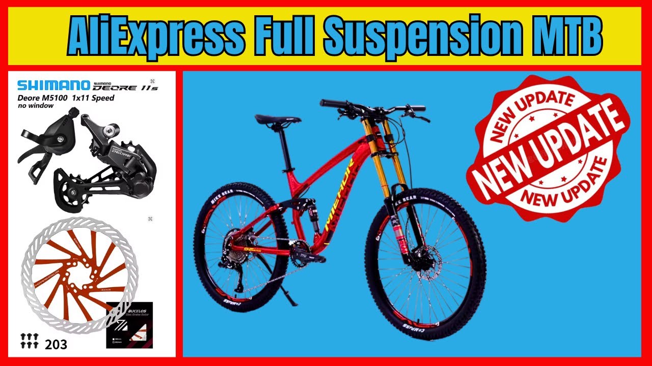 Полноподвесный горный велосипед AliExpress — обновления