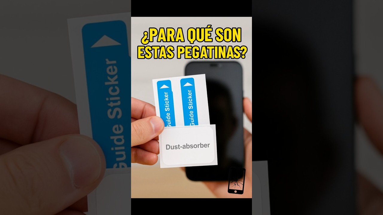 👉 Para qu&eacute; sirven estas pegatinas del cristal templado del m&oacute;vil #CristalTemplado  #TrucoMovil