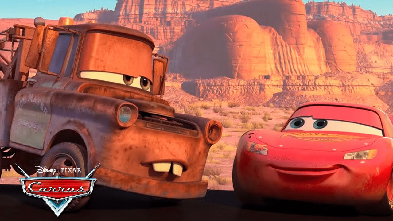 Os Melhores Momentos da Amizade de Mate e Relâmpago McQueen | Pixar Carros