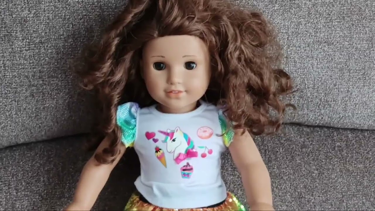 American Girl cyo doll light skin josphina with light brown natural curls and dark brown eyes doll 