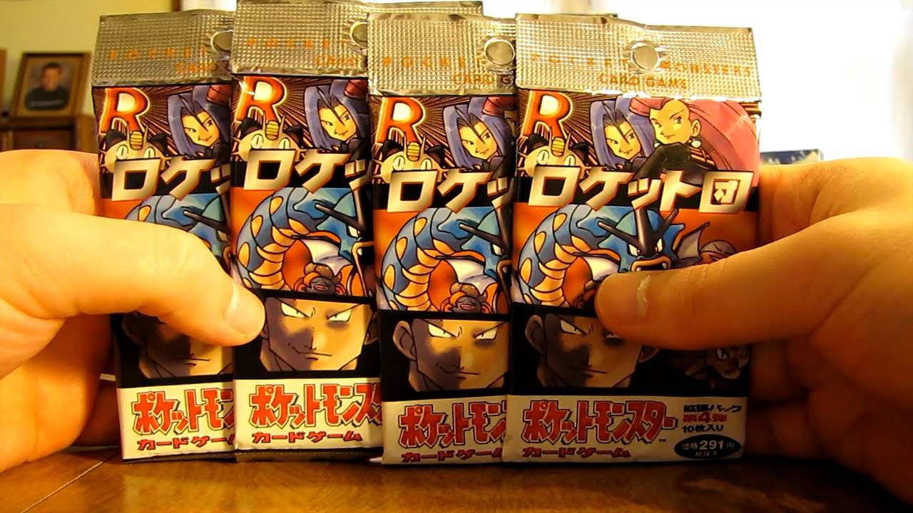 4 Japanese Team Rocket Booster Pack Opening