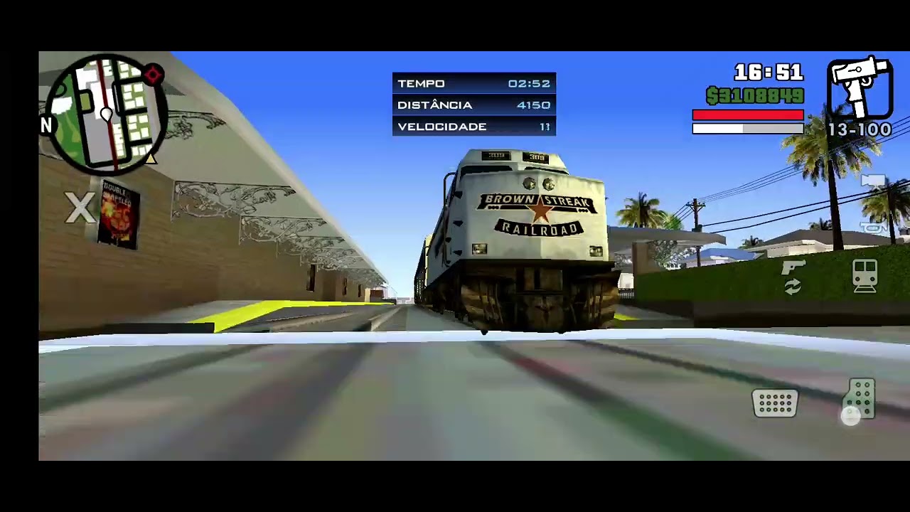 Zerando GTA San Andreas 100% #64 MISSÃO DE MAQUINISTA DE TREM DE CARGA