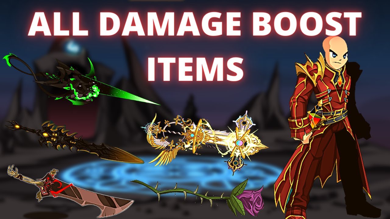 AQW ALL DAMAGE BOOST ITEMS ABOVE +15% 2021