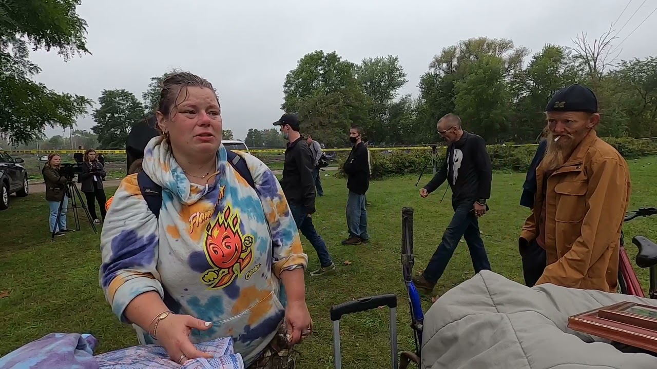 Ampersee residents react after being removed from Kalamazoo encampment