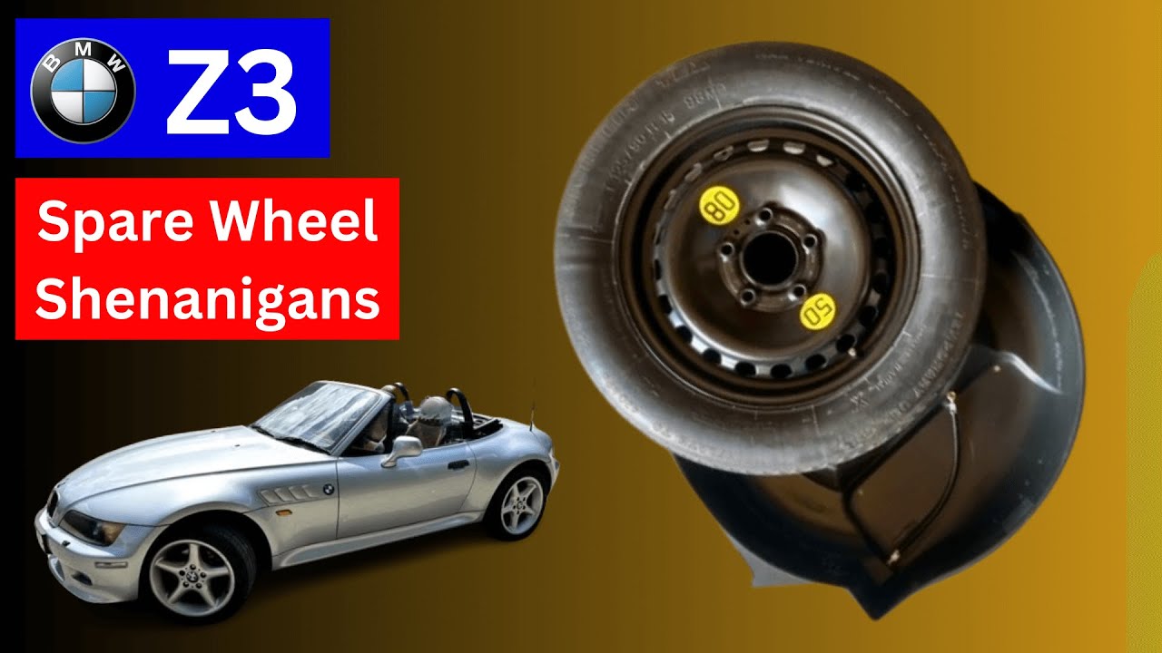 Replacing Corroded/Rusty Space Saver Spare Wheel & Link Hose - 1998 1999 BMW Z3 2.8 Roadster E36