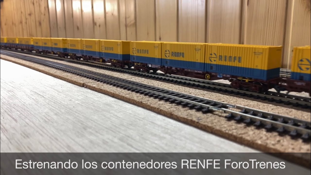 Trenes en casa de Chema - Estrenando los contenedores RENFE ForoTrenes