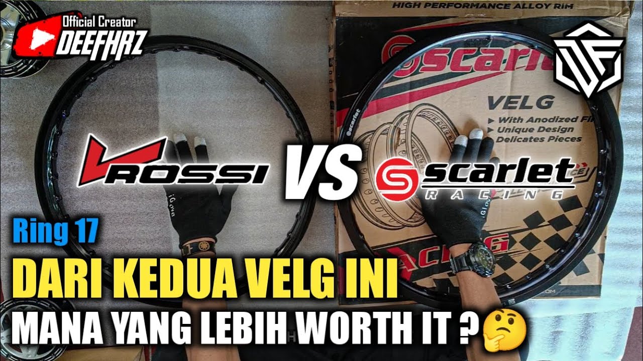 Review Jujur Velg Rossi vs Scarlet Mana yang Lebih Worth it? Untuk Harian