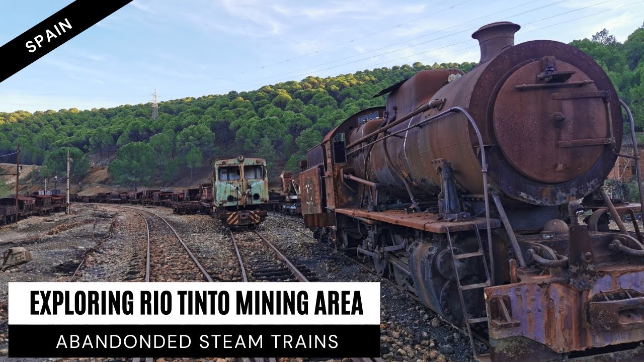 This red river can be deadly! Rio Tinto mining area and finding abandoned steam trains | S01E20