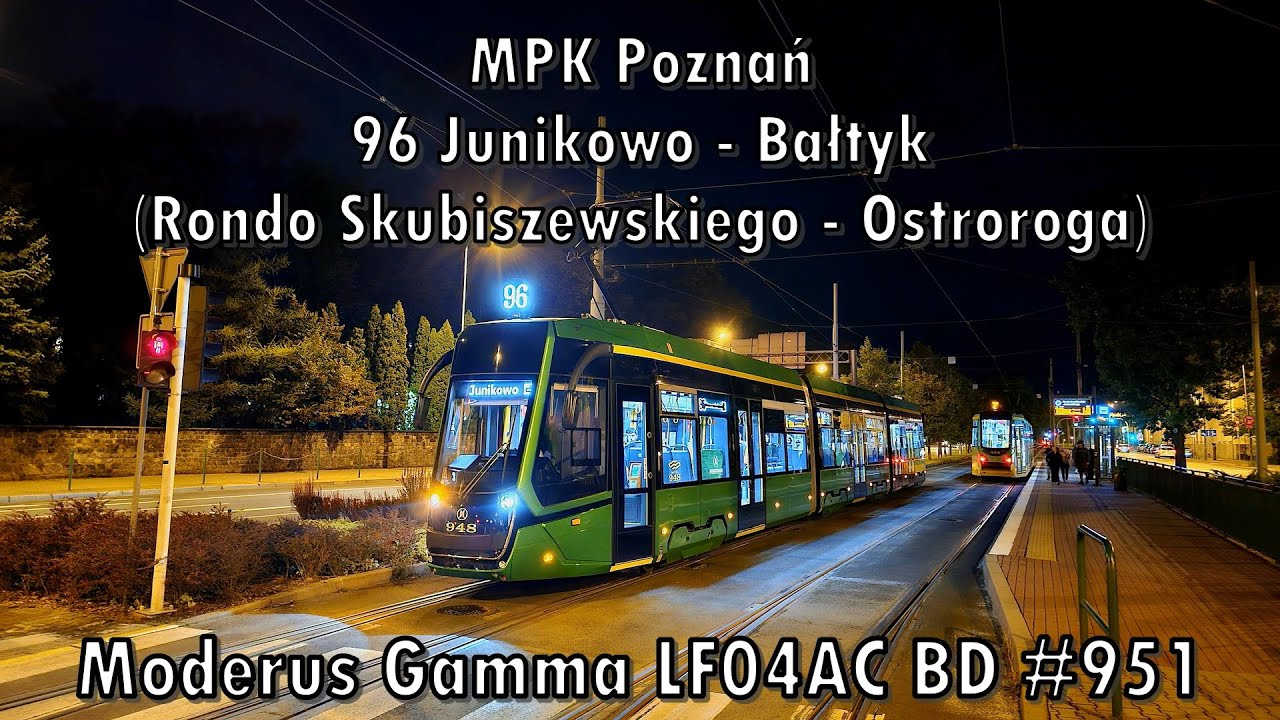 MPK Poznań - Moderus Gamma LF04AC BD #951, linia 96