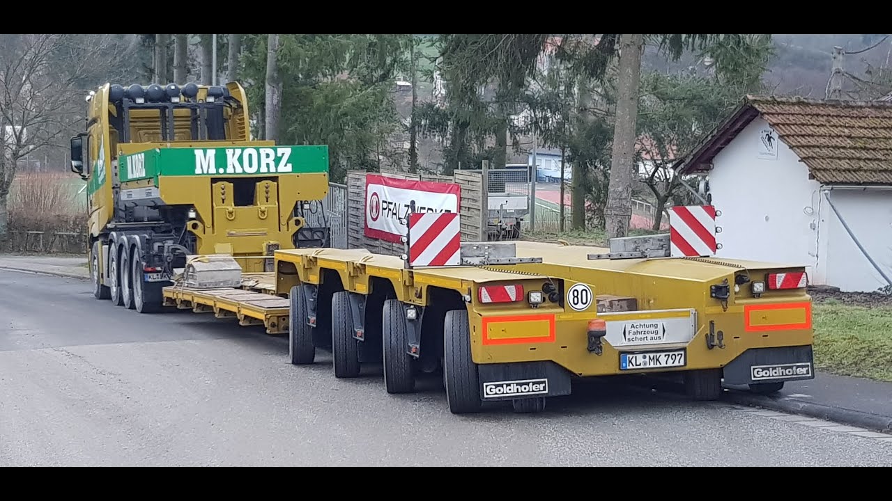 M.Korz, Actros SLT, Goldhofer, Liebherr
