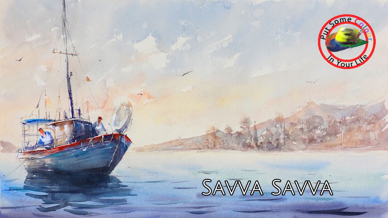 Watercolour painting techniques and tutorial with Savva Savva I Colour In Your Life