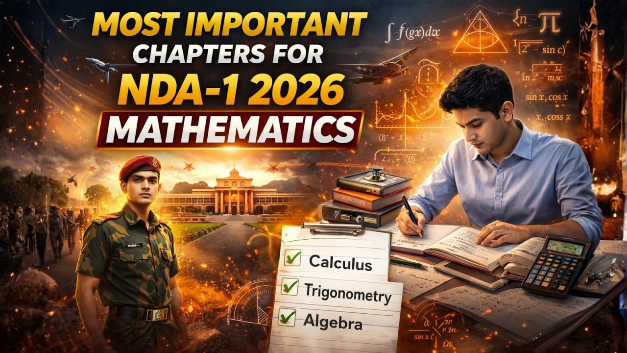 NDA Maths में 80% Score कैसे लाएं? 📈 | Most Important Chapters for NDA 1 2026