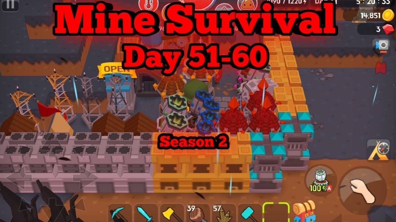 Mine Survival | Day 51-60 | Hell Mode | Season 2