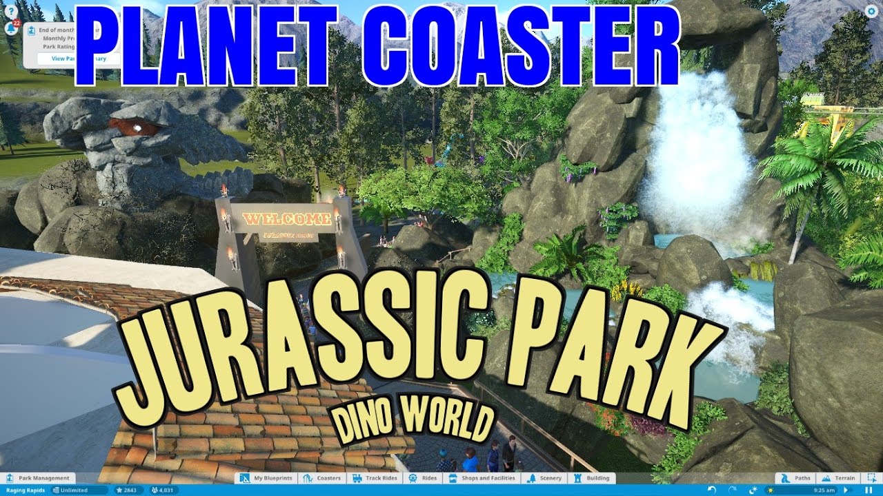 Planet Coaster:  JURASSIC PARK  Tour