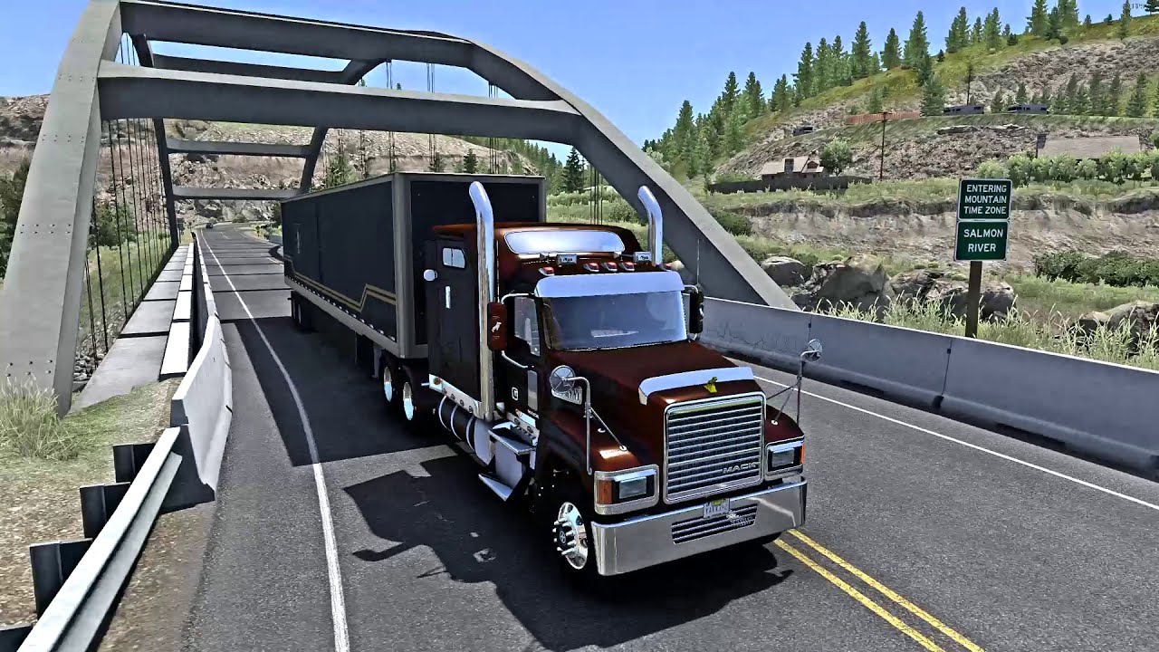 Straw Bales To Grangeville In The Mack CHU613!!! American Truck Simulator