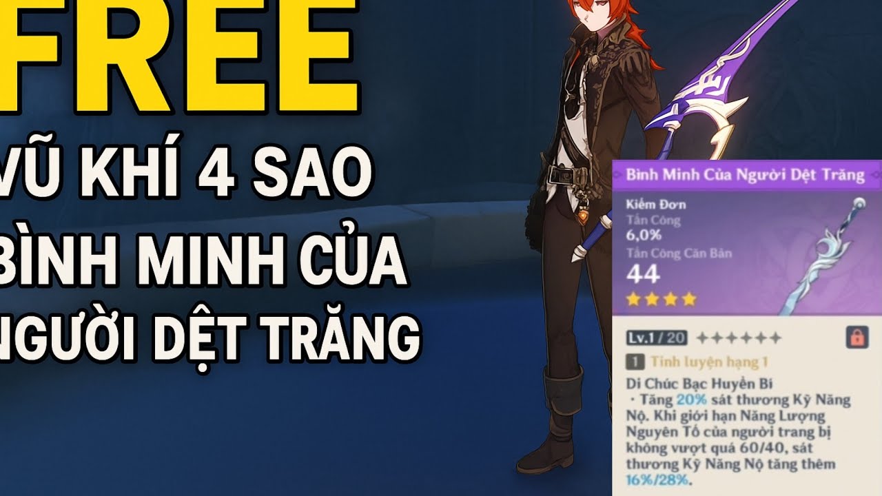 Nhận free vũ khí 4 sao - Bình Minh Của Người Dệt Trăng