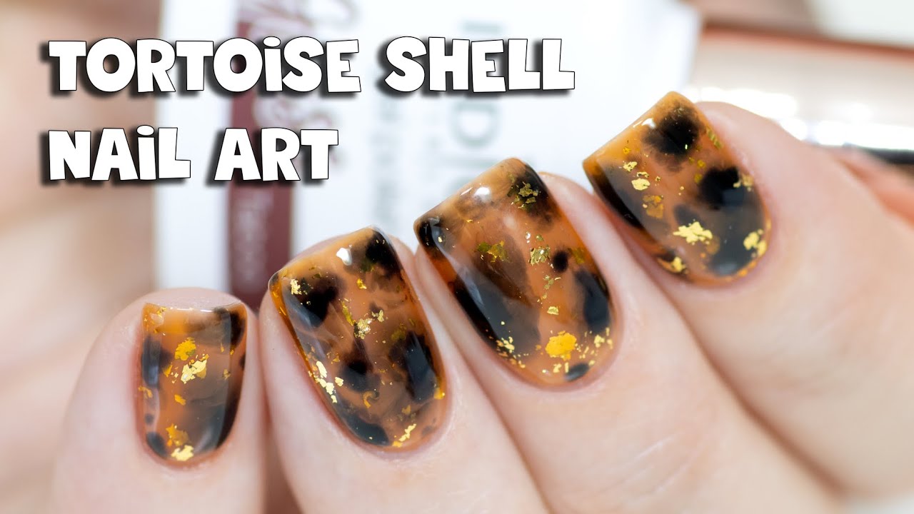 Tortoise Shell Nail Art | Indigo Nails Glass Gel
