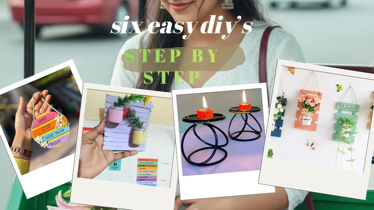 Easy step by step 6 diy ideas 💡 | waste material | step by step 👆🏻#diy #viral #fypシ゚viral #craft 