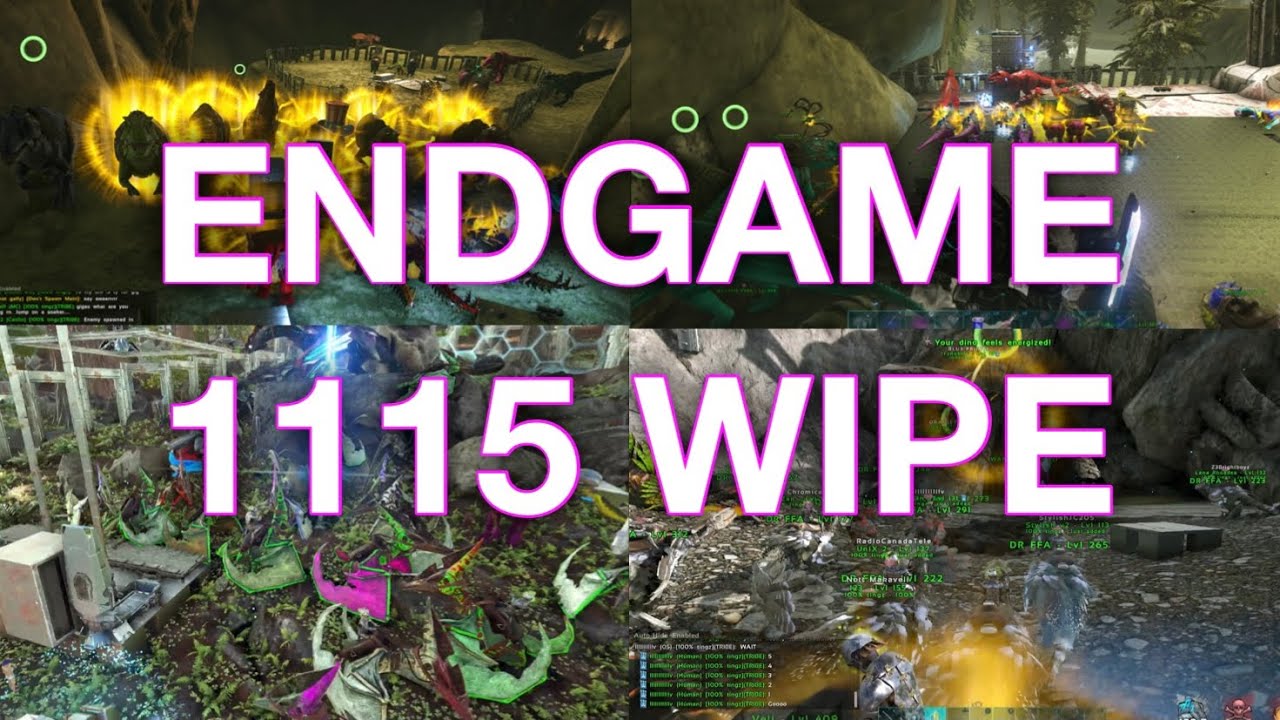 EndGame vs PTB - DEJA VU (1115 SERVER WIPE) Ark Survival Evolved
