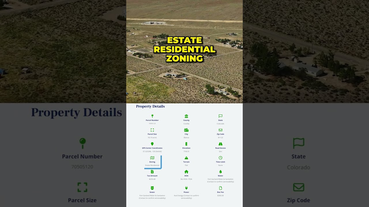 18.19 acres in Colorado, for $29.959! #vacantlandforsale  #landforsale #coloradorealestateinvesting