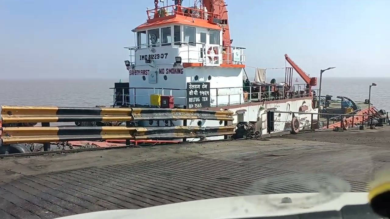 Ghogha to Hazira Port Ro Ro ferry terminal, how to park your car in ro ro ferry.