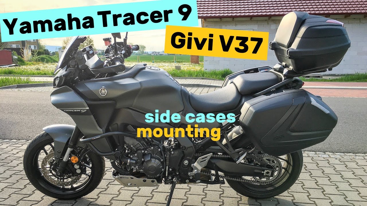 Yamaha Tracer 9 accessories - Side cases mounting / Givi V37