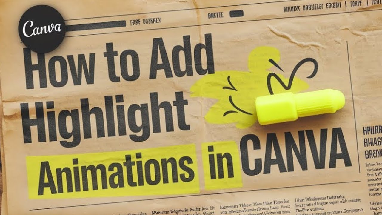 [Canva Tutorial] How to Add Cool Looking Highlight Animations Fast