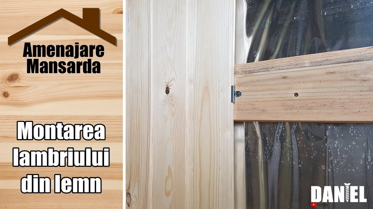 Cum se monteaza lambriul din lemn, cu imbinari ascunse