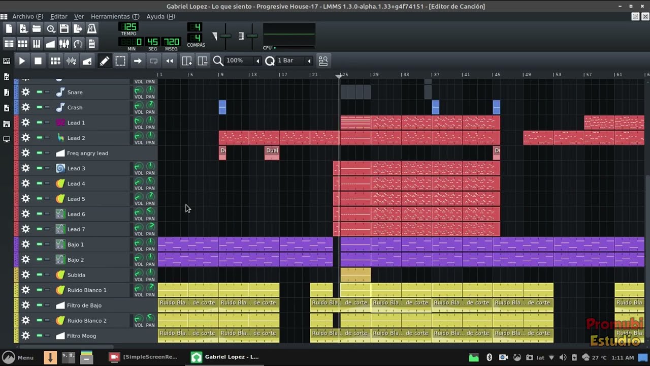 [Maqueta] Lo que siento - Gabriel Lopez - Progressive House (LMMS)