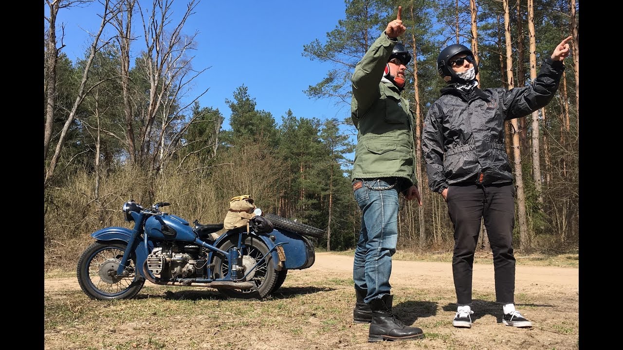 Nad jezioro - Old M72 sidecar to the Masurian Lakes