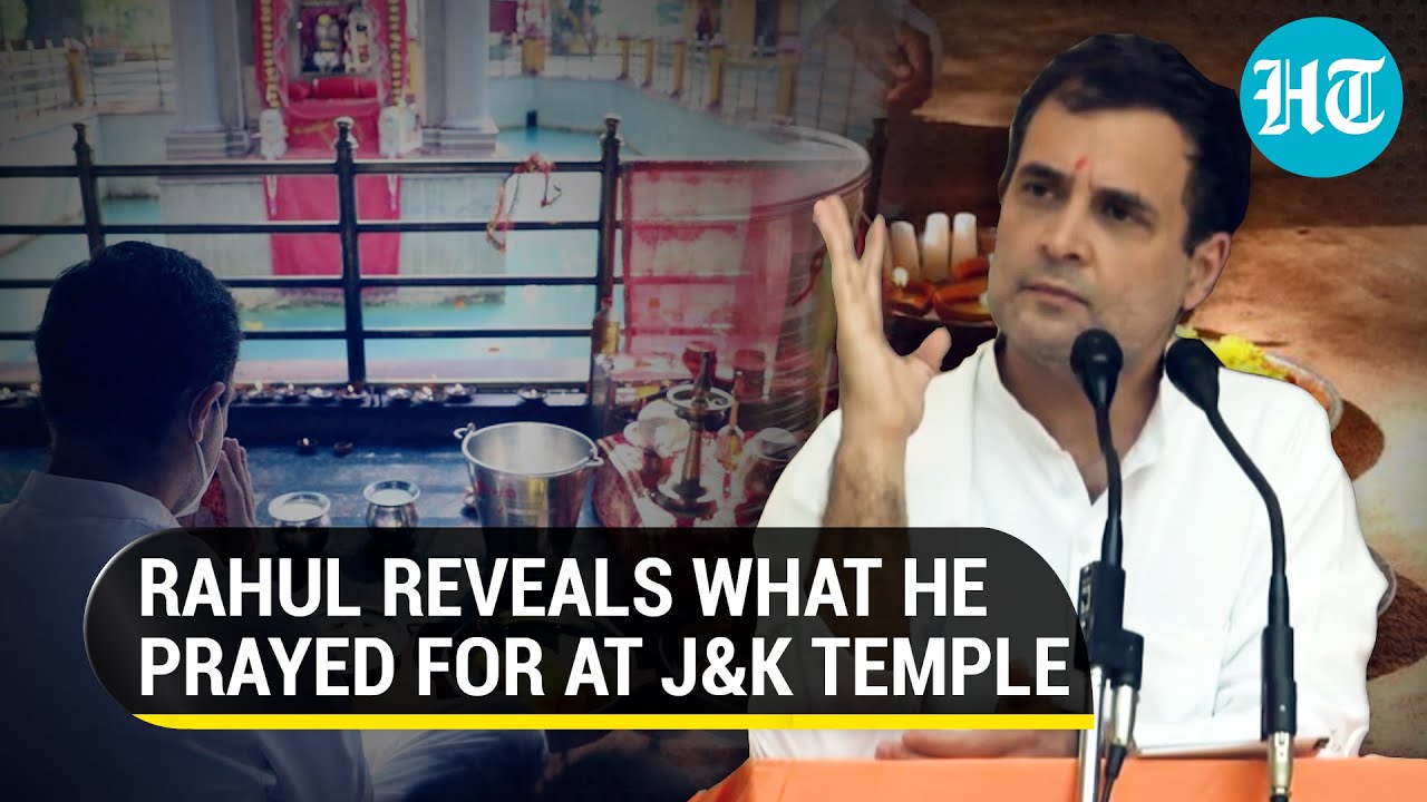 'J&K in pain': Rahul Gandhi raises full statehood demand; prays at Kheer Bhawani temple