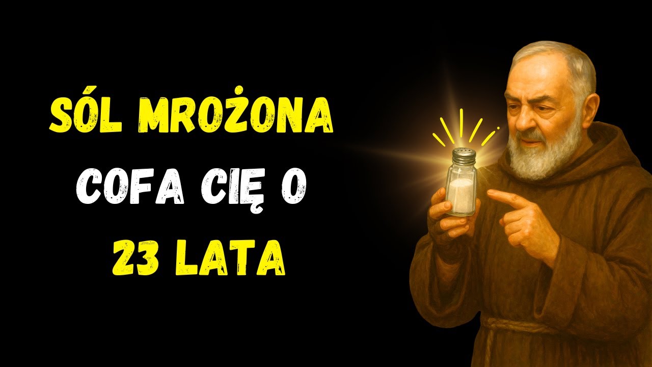 Zamrożona s&oacute;l UKRYTA na PRZECIWSTARZENIE, o kt&oacute;rej 99% ludzi NIE WIE &ndash; Ojciec Pio