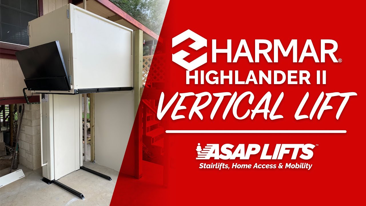 Harmar HighlanderII Vertical Platform Lift for Wheelchairs, Scooters and Elevated Home Access