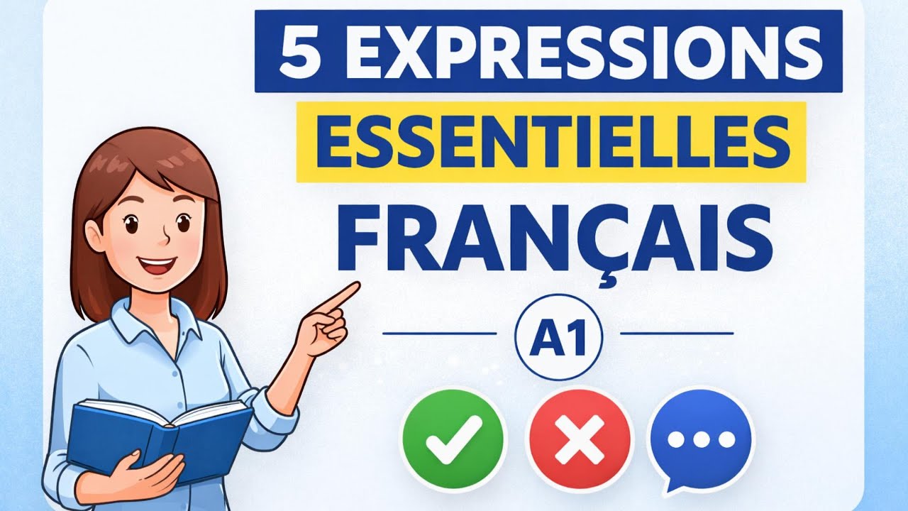 5 expressions essentielles en français | Leçon 1 – Niveau A1