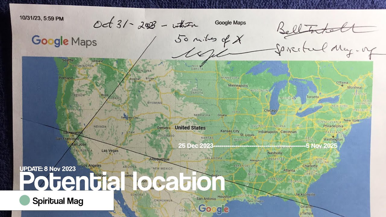 Spiritual Updaten8 Nov 2023: Potential location