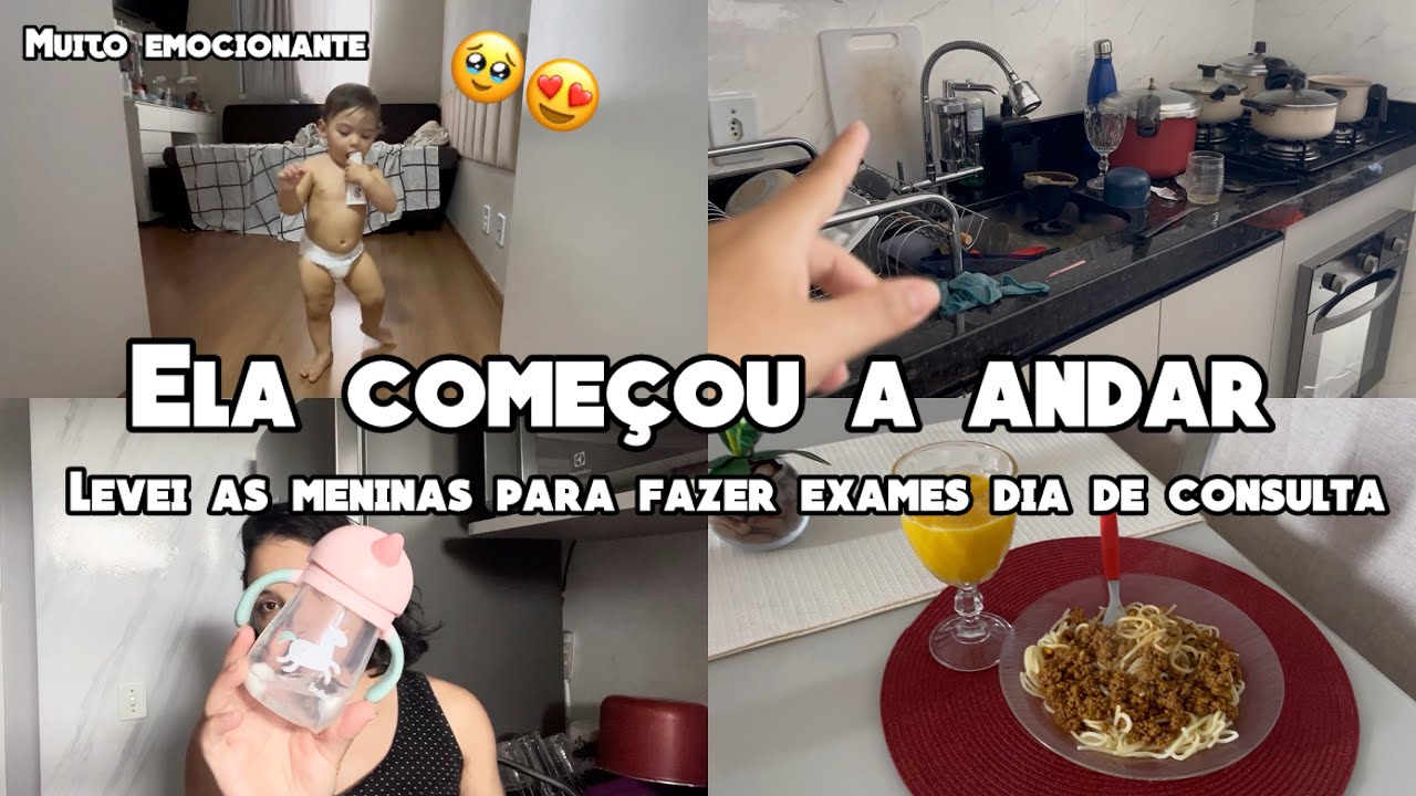 MINHA BEBÊ DEU OS PRIMEIROS  PASSINHOS 🥹😱 DIA DE CONSULTA DE 11 MESES ❤️