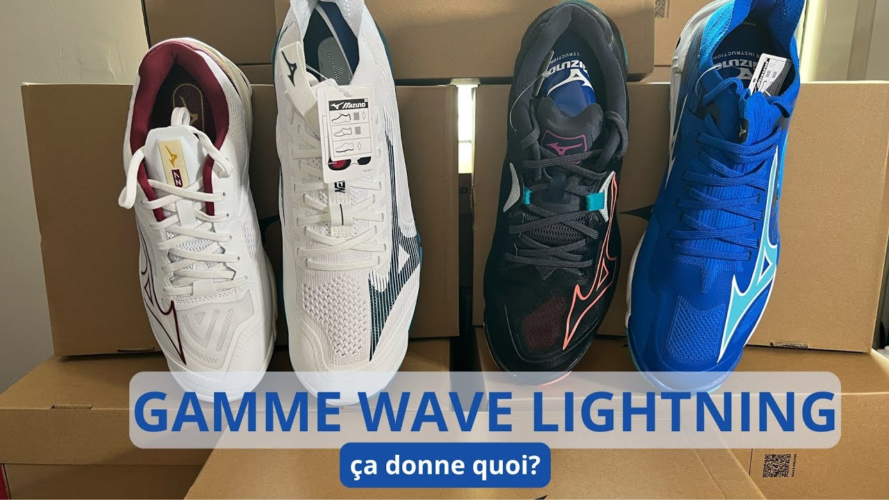 PRÉSENTATION DE LA GAMME WAVE LIGHTNING DE MIZUNO (des chaussures de hand pour ailiers et arrières)