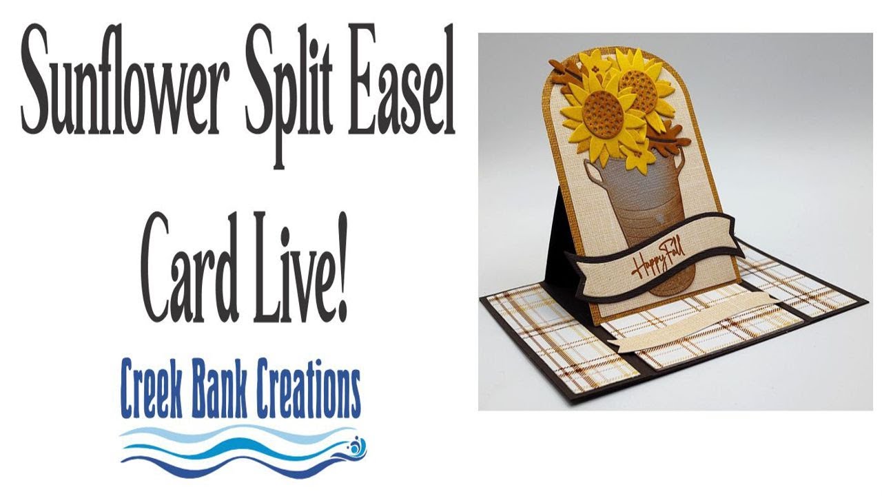 NEW Split Easel Card with Tom and Julie Creek from Creek Bank Creations!
