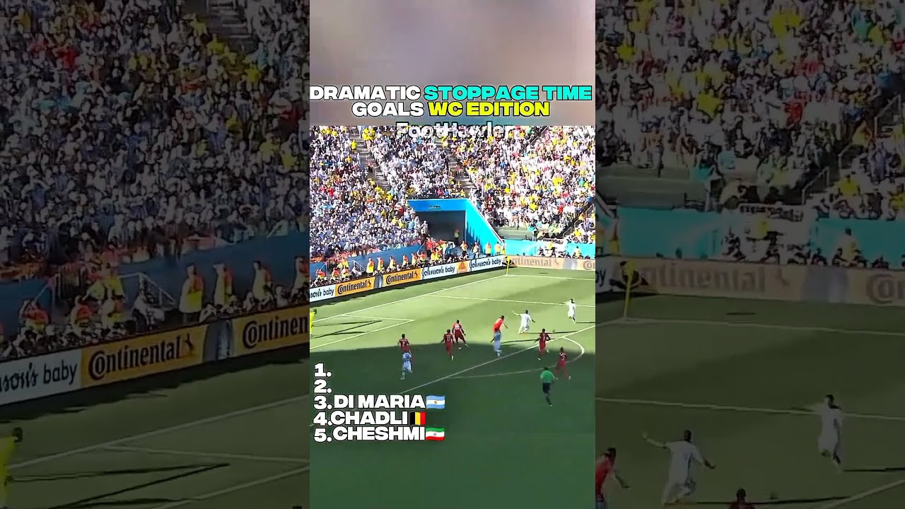 DRAMATIC STOPPAGE TIME GOAL FROM EVERY WORLD CUP