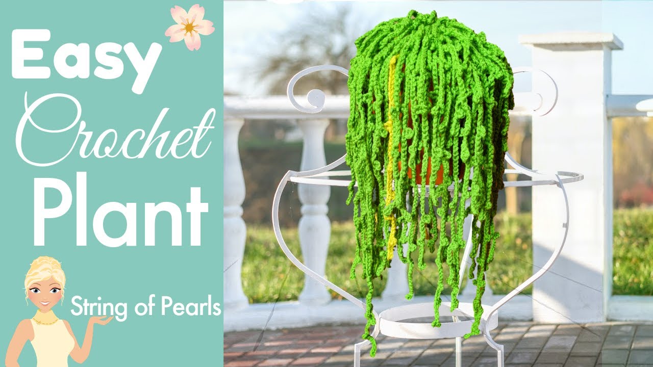 Easiest Crochet Vine Plant Tutorial - No Green Thumb Required!