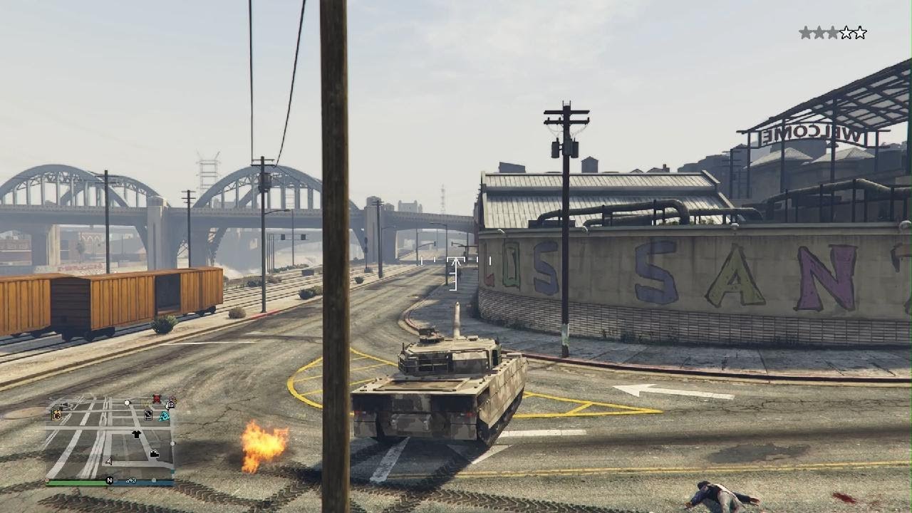 Grand Theft Auto V 5 star cop chase rampage escape