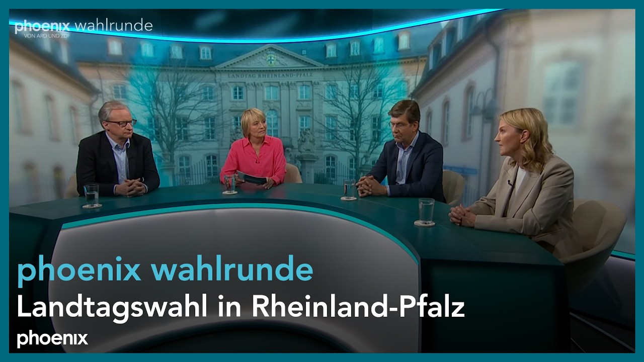 phoenix-Wahlrunde zur Landtagswahl in Rheinland-Pfalz