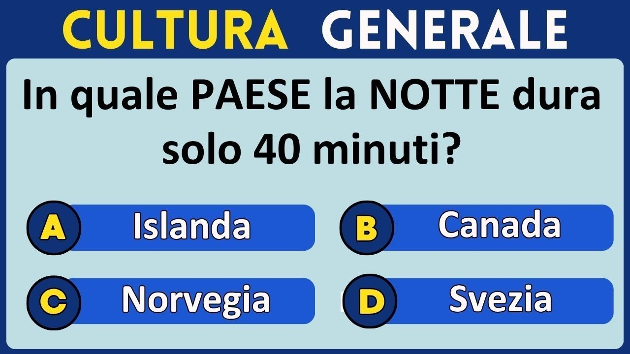 Metti alla prova la tua intelligenza con domande veloci e curiosit&agrave;, test per adulti