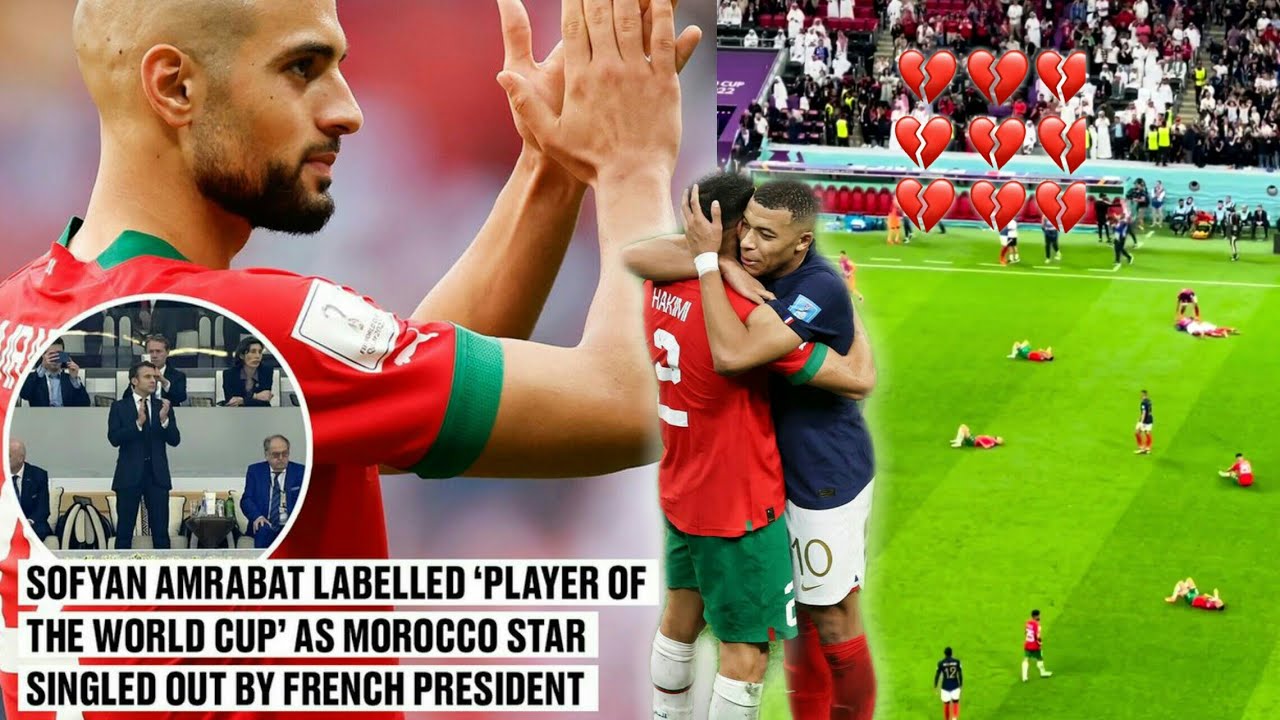 France players & French President Macron Praise Morocco players after 2022 world cup Semi finals