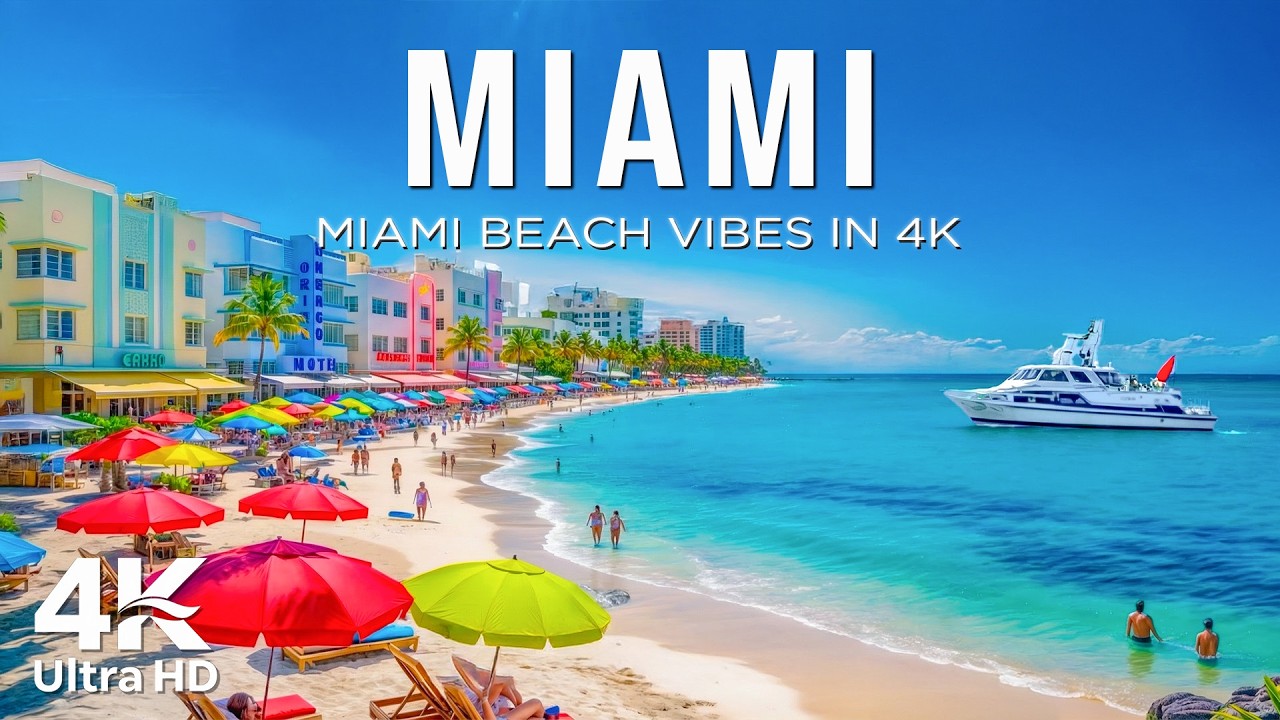 Miami 4K Drone Footage | Atlantic Blues, Ocean Drive Energy & Iconic Art Deco Aerial Views