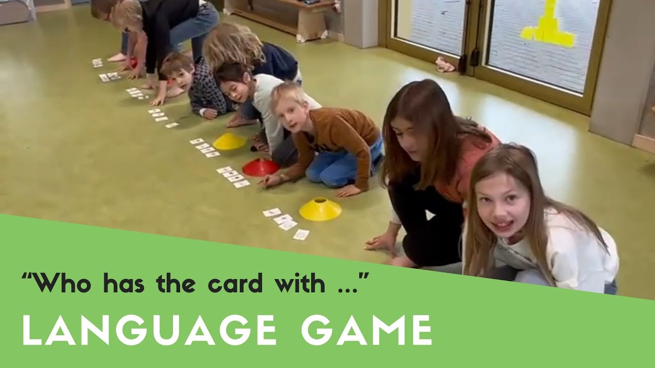 Memory game for language learning / Petit jeu actif FLE pour enfants: Qui a la carte de ... ?