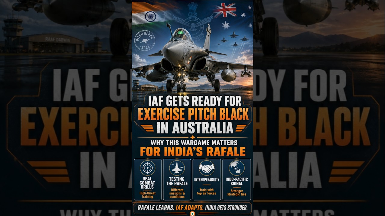 India&rsquo;s Rafale Enters Pitch Black: Why This Wargame Matters #indianairforce #rafalefighter